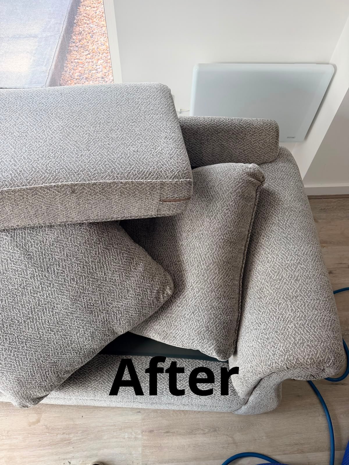 Upholstery after cleaning